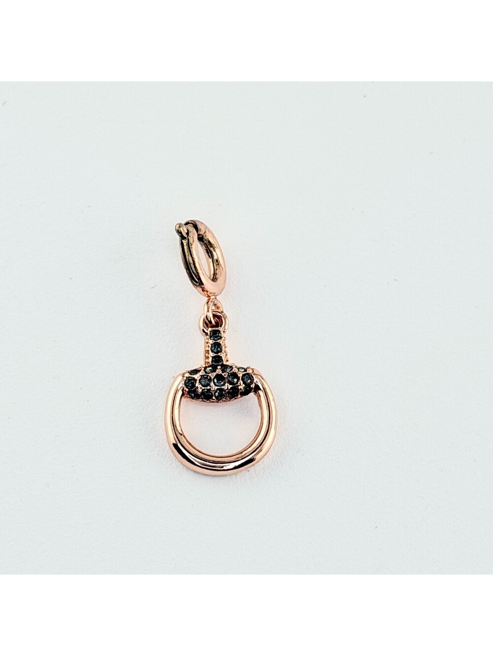 Bomb Party Charm - Stirrup on Rose Gold